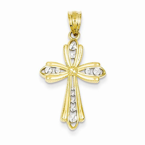 14k Gold w/Rhodium Diamond Pendant, Pendants for Necklace