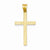 14k Gold Diamond -Cut Latin Cross pendant, Exquisite Pendants for Necklace