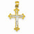 14k Gold Two-tone Crucifix Pendant, Charm