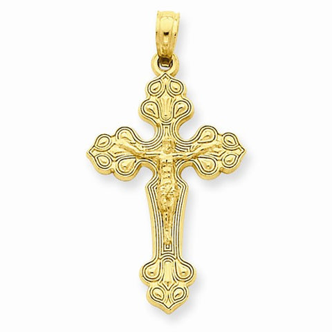 14k Gold Crucifix Pendant, Alluring Pendants for Necklace