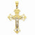 14k Gold Two-tone INRI Crucifix pendant, Beautiful Pendants for Necklace