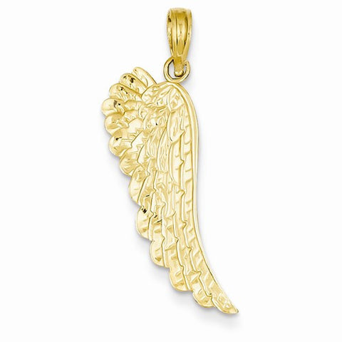 14k Gold Angel Wing Pendant, Pendants for Necklace