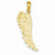 14k Gold Angel Wing Pendant, Pendants for Necklace