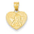 14k Gold Polished & Satin Small Angel Charm hide-image