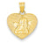 14k Gold Polished & Satin Small Angel Charm hide-image