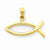 14k Gold Ichthus Fish pendant, Fine Pendants for Necklace