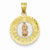 14k Gold Two-tone Our Lady of Guadalupe First Holy Communion Medal Pendant, Pendants for Necklace