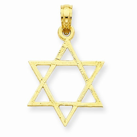 14k Gold Star of David pendant, Classy Pendants for Necklace