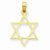 14k Gold Star of David pendant, Classy Pendants for Necklace