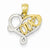 14k Gold & Rhodium Love Pendant, Pendants for Necklace