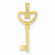 14k Gold Pretzel Heart Key with Key to my Heart Pendant, Pendants for Necklace