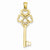 14k Gold Triple Heart Key with Key to my Heart Pendant, Pendants for Necklace