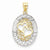14k Gold & Rhodium Happy Anniversary Hearts Pendant, Pendants for Necklace