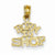 14k Gold Born to Shop Pendant, Pendants for Necklace
