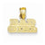 14k Gold Polished Bad Girl Pendant, Pendants for Necklace