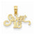 14k Gold Sweet 16 pendant, Lovely Pendants for Necklace