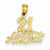 14k Gold 21 At Last Pendant, Pendants for Necklace