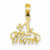 14k Gold #1 Mom pendant, Classy Pendants for Necklace