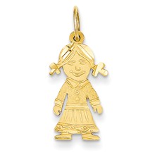 14k Gold Girl Charm hide-image