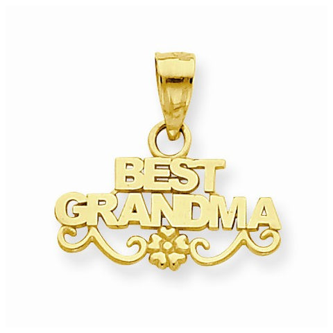 14k Gold Best Grandma pendant, Beautiful Pendants for Necklace