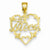 14k Gold #1 Niece in Heart Pendant, Pendants for Necklace