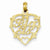 14k Gold Big Sis in Heart Pendant, Pendants for Necklace
