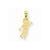 14k Gold Boy Waving with Heart on Pocket Pendant, Pendants for Necklace