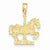 14k Gold Carousel Horse pendant, Appealing Pendants for Necklace