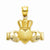 14k Gold Claddagh Pendant, Pendants for Necklace