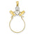 14k Gold & Rhodium Claddagh Charm hide-image