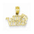 14k Gold 100% Virgo Pendant, Pendants for Necklace
