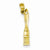 14k Gold 3-D Paint Brush Pendant, Pendants for Necklace