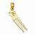 14k Gold 3-D Moveable Locking Wrench Pendant, Pendants for Necklace