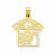 14k Gold Framed Marine Pendant, Pendants for Necklace