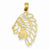 14k Gold Cut-out Indian Head Pendant, Pendants for Necklace