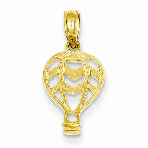 14k Gold Hot Air Balloon Pendant, Pendants for Necklace