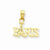 14k Gold Paris with Eiffel Tower Pendant, Pendants for Necklace