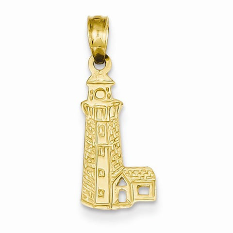 14k Gold Lighthouse Pendant, Delightful Pendants for Necklace