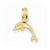 14k Gold Mini Dolphin Pendant, Pendants for Necklace