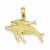 14k Gold Mother and Baby Humpback Whale Pendant, Pendants for Necklace