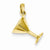 14k Gold 3-D Martini Glass Pendant, Pendants for Necklace