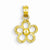 14k Gold Cut-out Daisy Flower Pendant, Pendants for Necklace