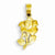 14k Gold Rose pendant, Classy Pendants for Necklace