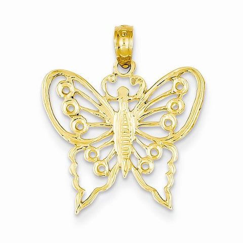 14k Gold Butterfly pendant, Dazzling Pendants for Necklace