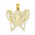 14k Gold Butterfly pendant, Dazzling Pendants for Necklace