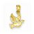 14k Gold Flying Dove Pendant, Pendants for Necklace