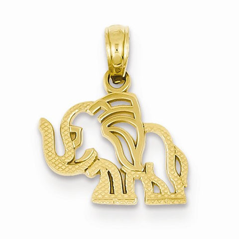 14k Gold Elephant Pendant, Pendants for Necklace