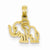 14k Gold Elephant Pendant, Pendants for Necklace