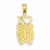 14k Gold I Heart Tiger Head Pendant, Pendants for Necklace