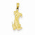 14k Gold Puppy Pendant, Pendants for Necklace